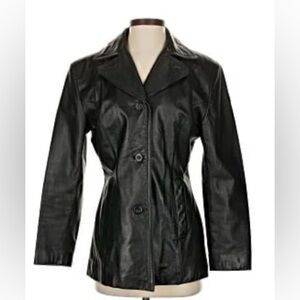 Maxima Black Leather Jacket